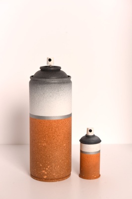 ''Benson and Hedges'' customised empty spray can by Charlie McFarley